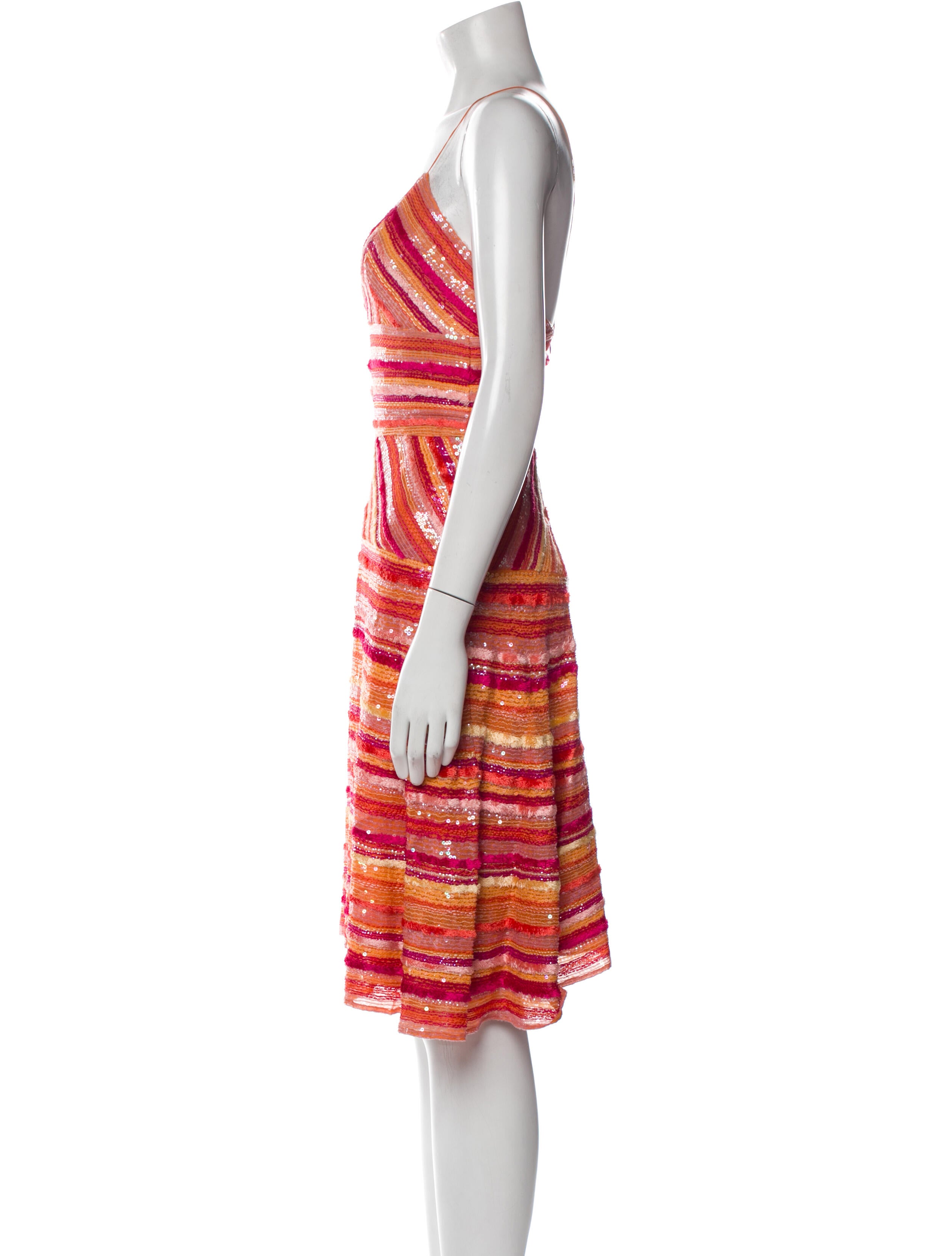 Naeem Khan Sequin Knee-Length Dress