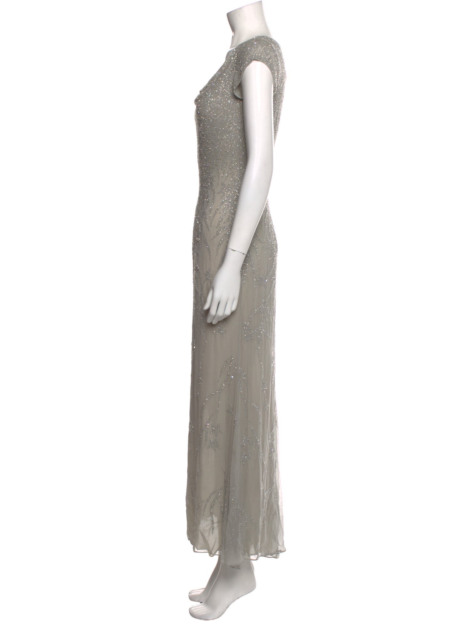 Naeem Khan Cowl Neck Long Dress