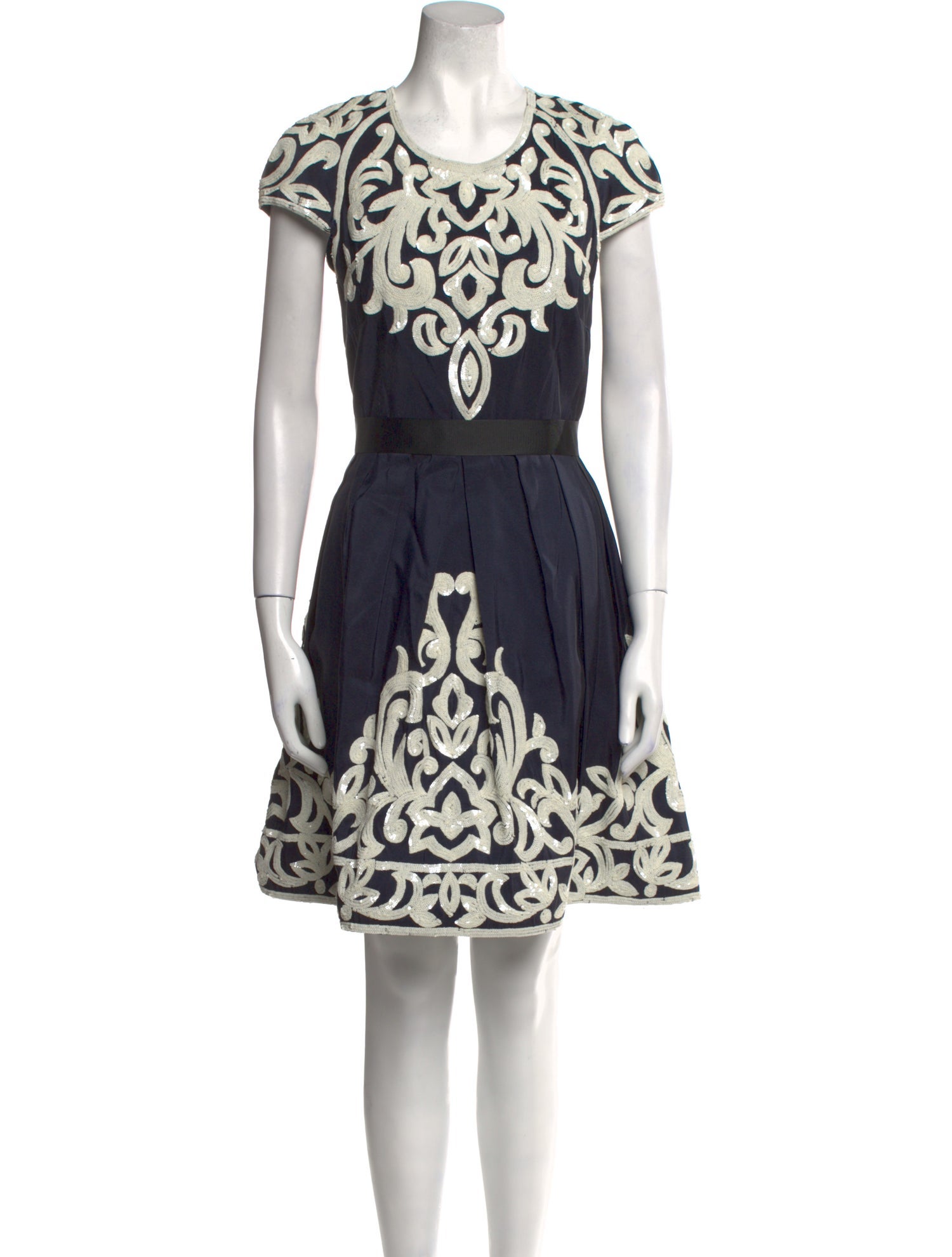 Naeem Khan Silk Knee-Length Dress