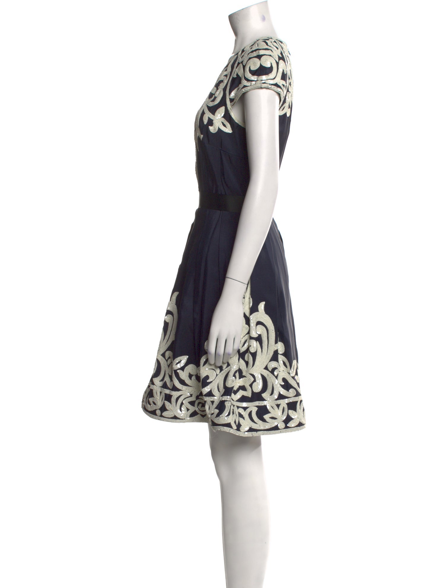 Naeem Khan Silk Knee-Length Dress