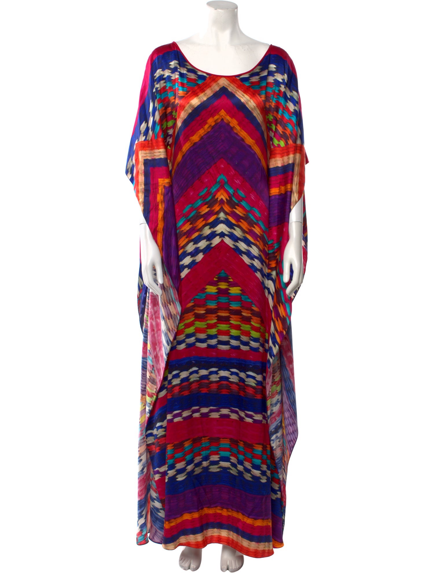 Naeem Khan Striped Long Dress