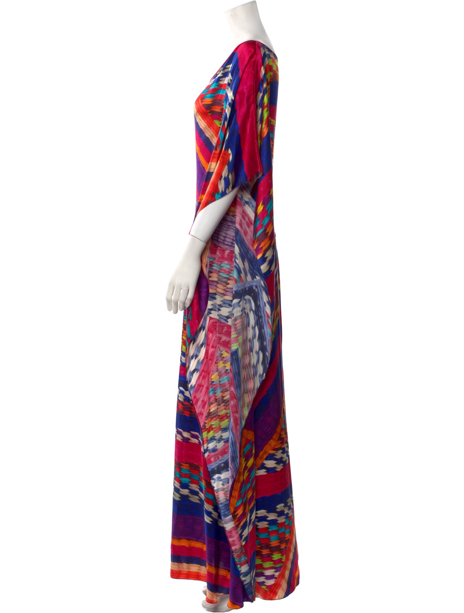 Naeem Khan Striped Long Dress