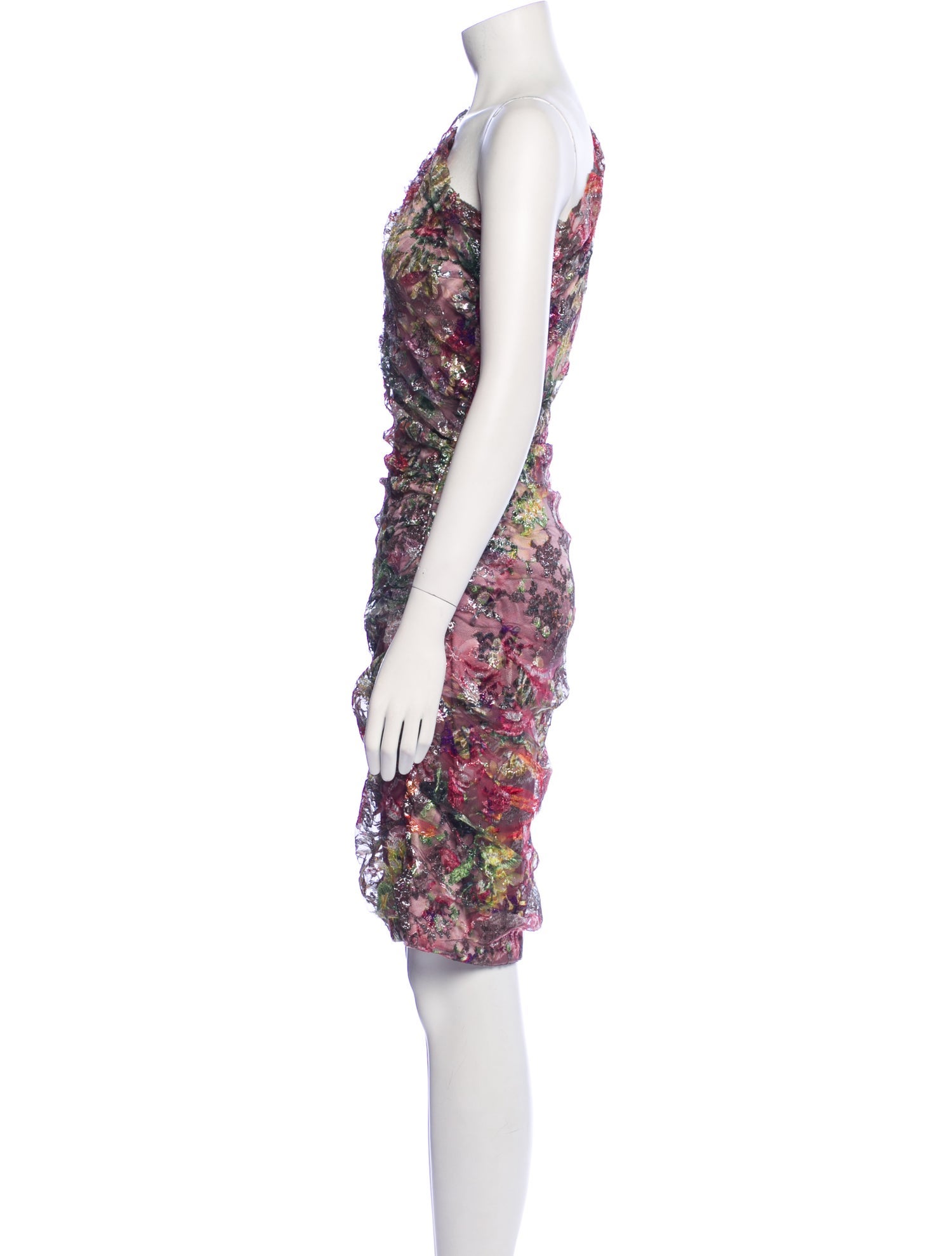 Naeem Khan Silk Knee-Length Dress