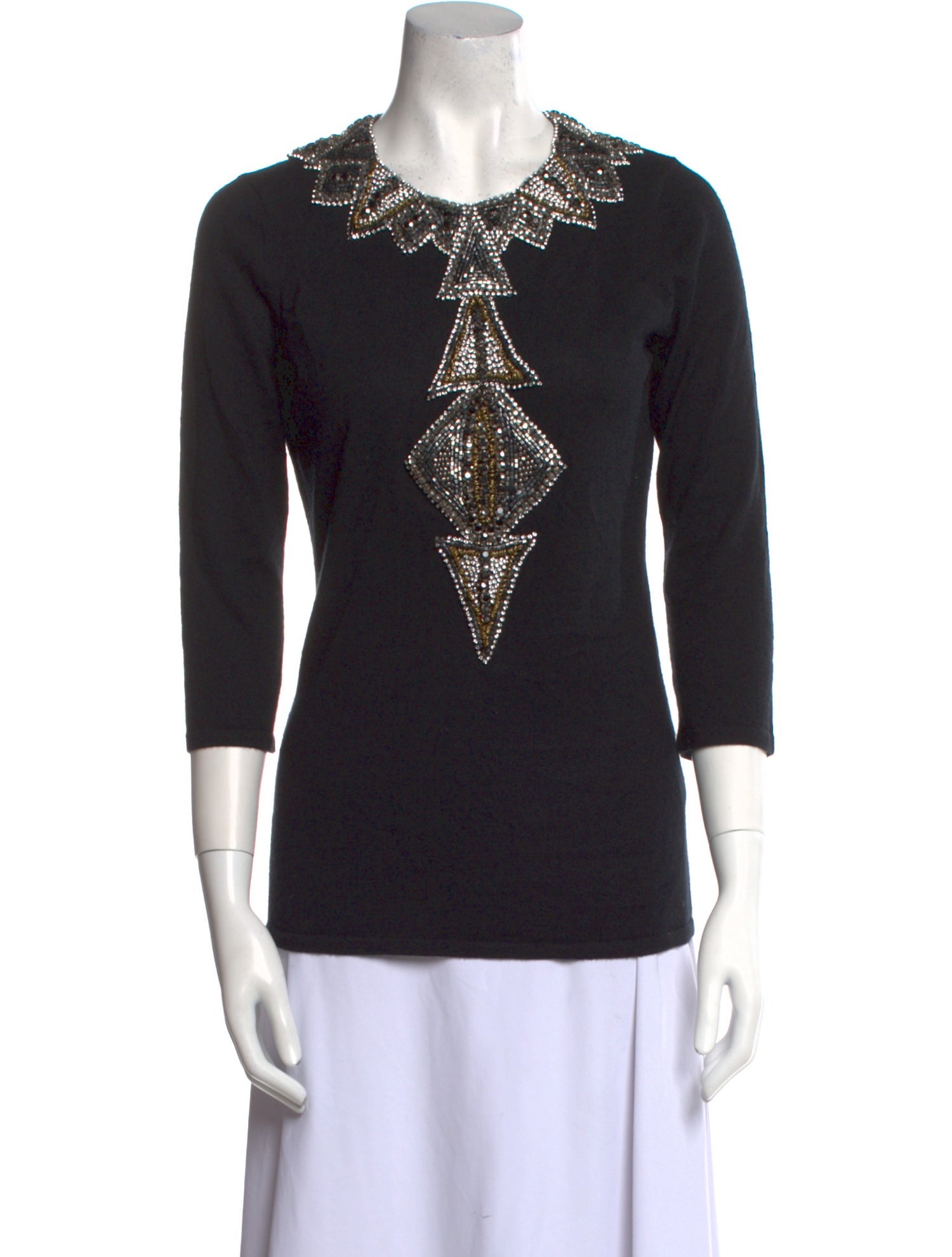 Naeem Khan Cashmere Crew Neck Sweater