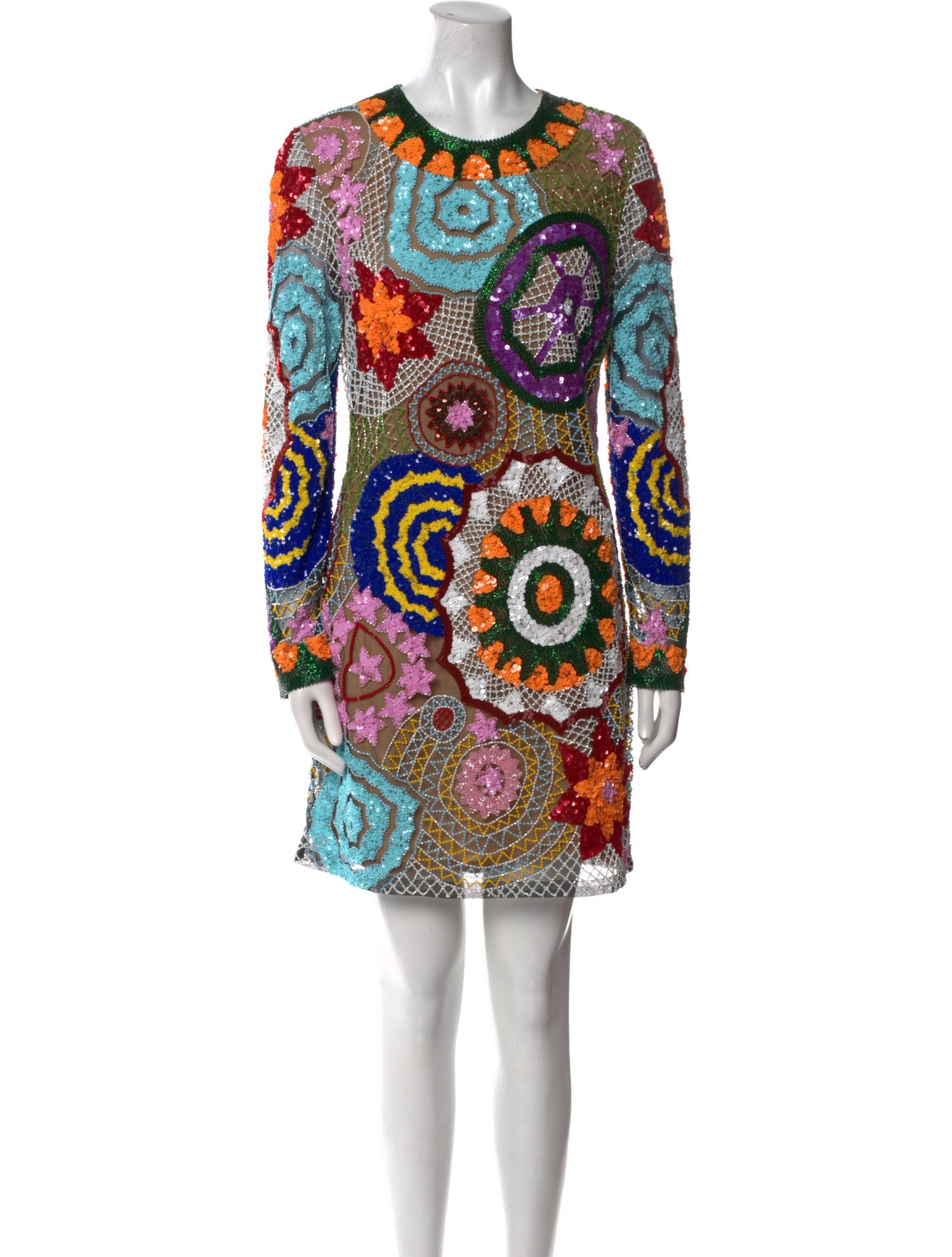 Naeem Khan Printed Mini Dress w/ Tags