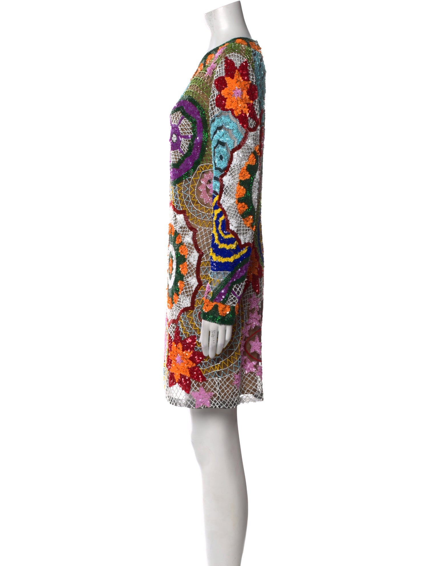 Naeem Khan Printed Mini Dress w/ Tags