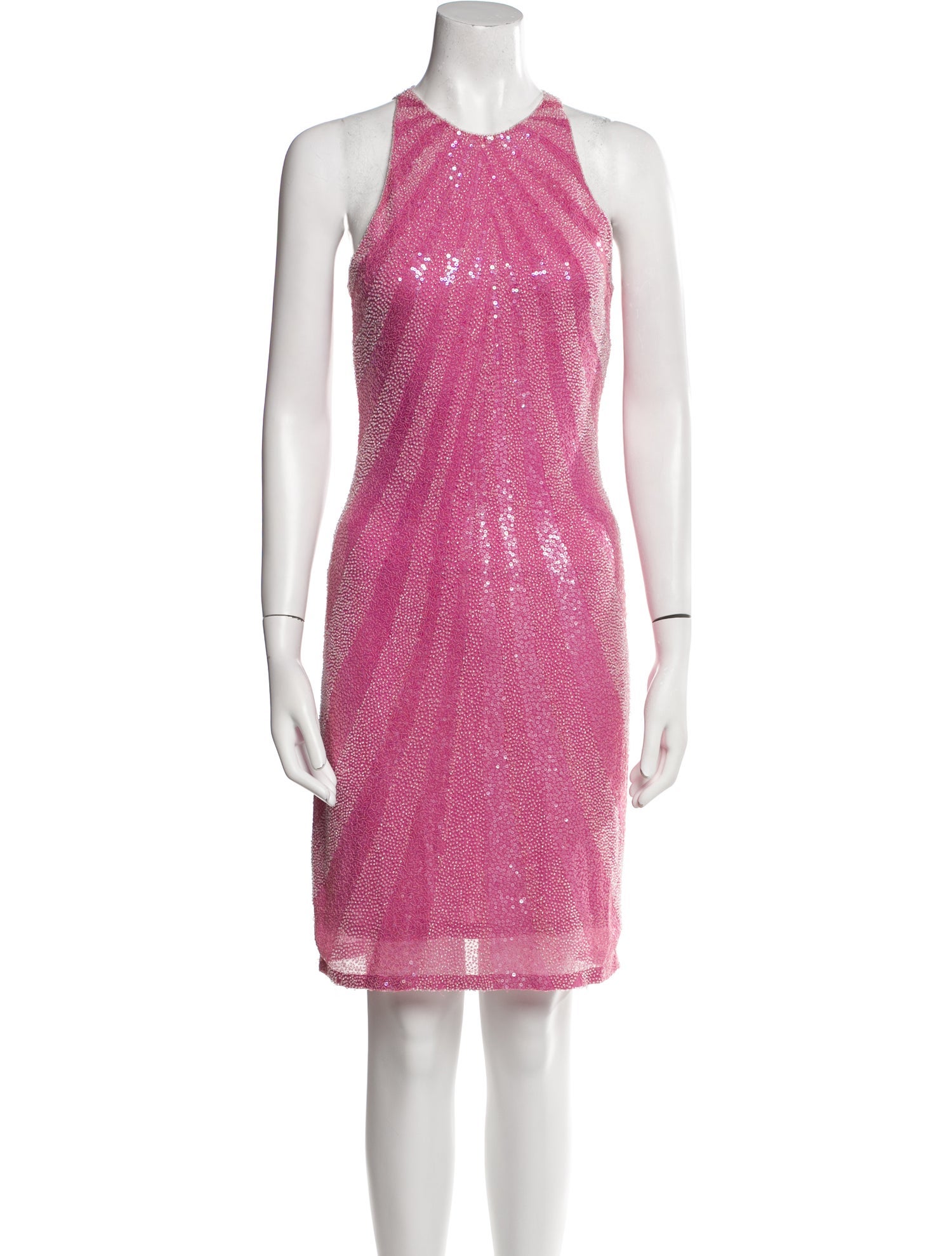 Naeem Khan Crew Neck Knee-Length Dress
