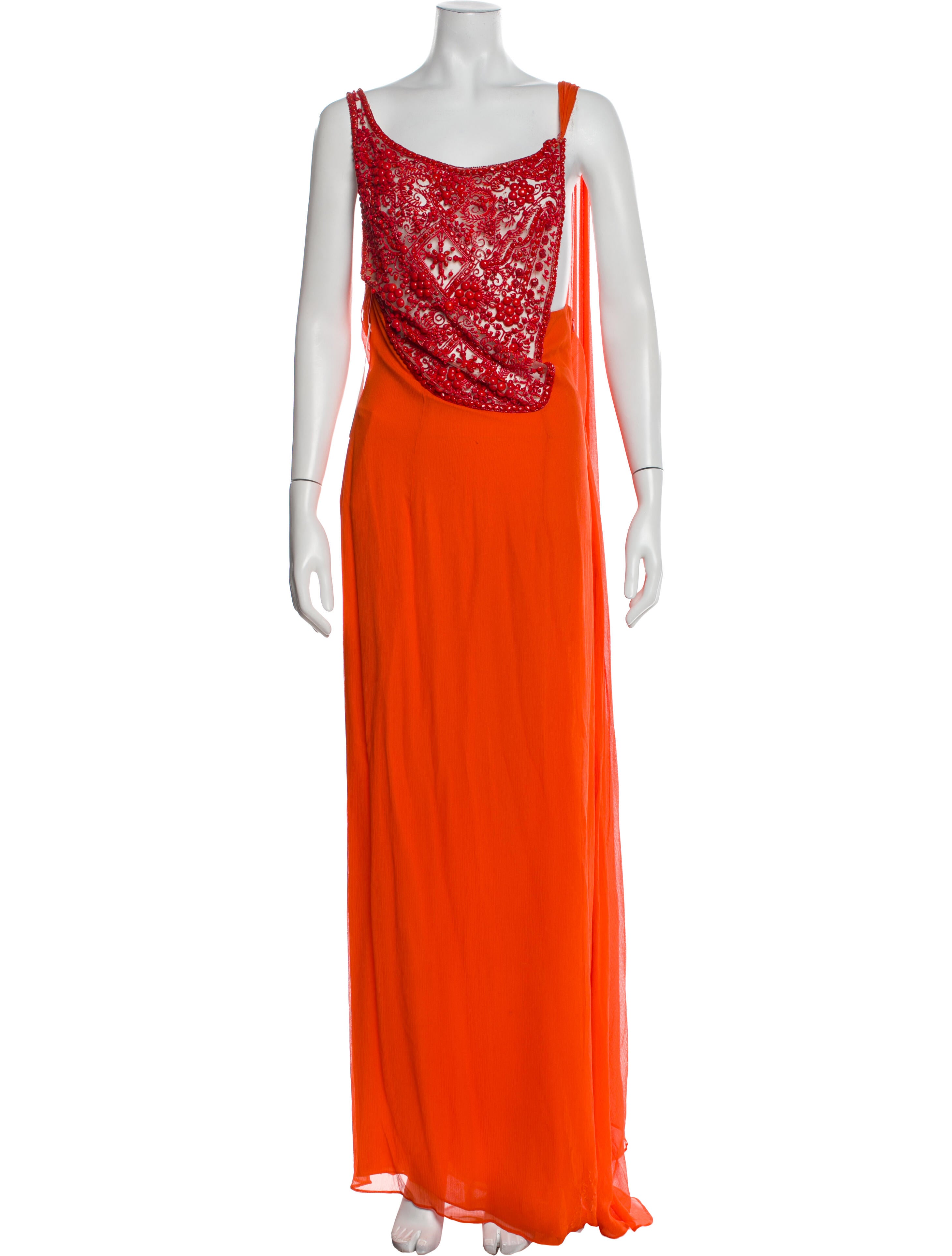 Naeem Khan Silk Long Dress