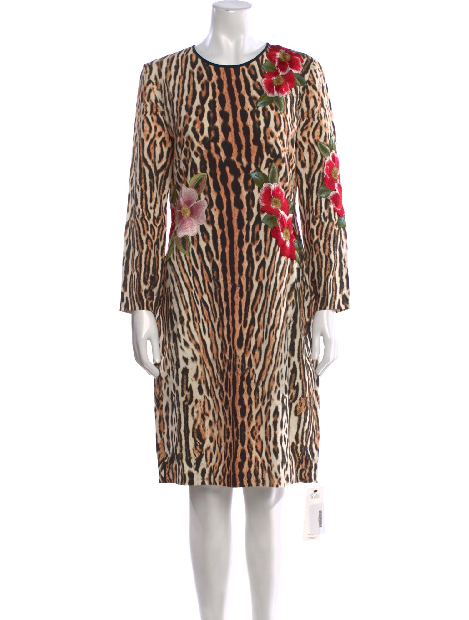 Naeem Khan Animal Print Knee-Length Dress