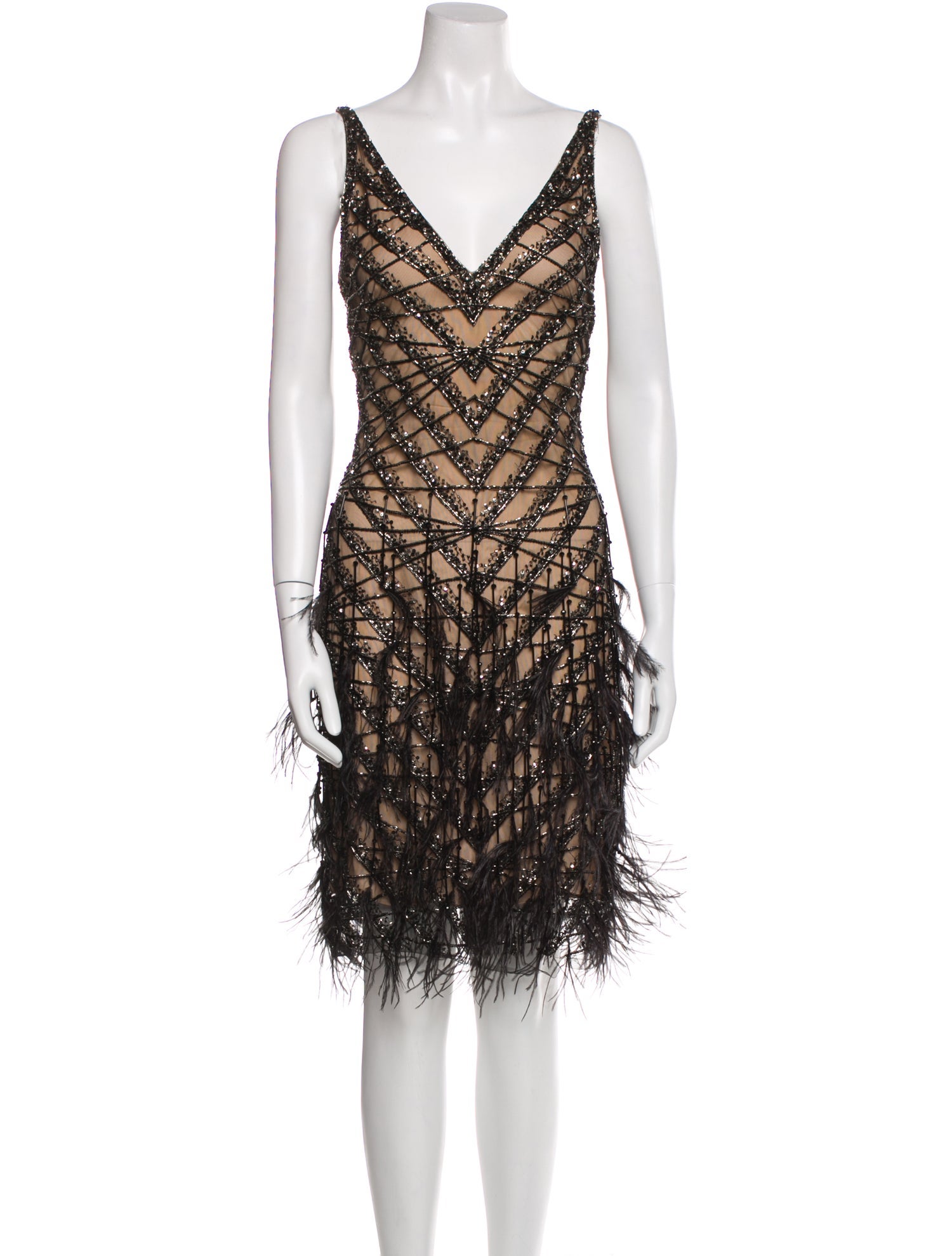 Naeem Khan Nylon Knee-Length Dress