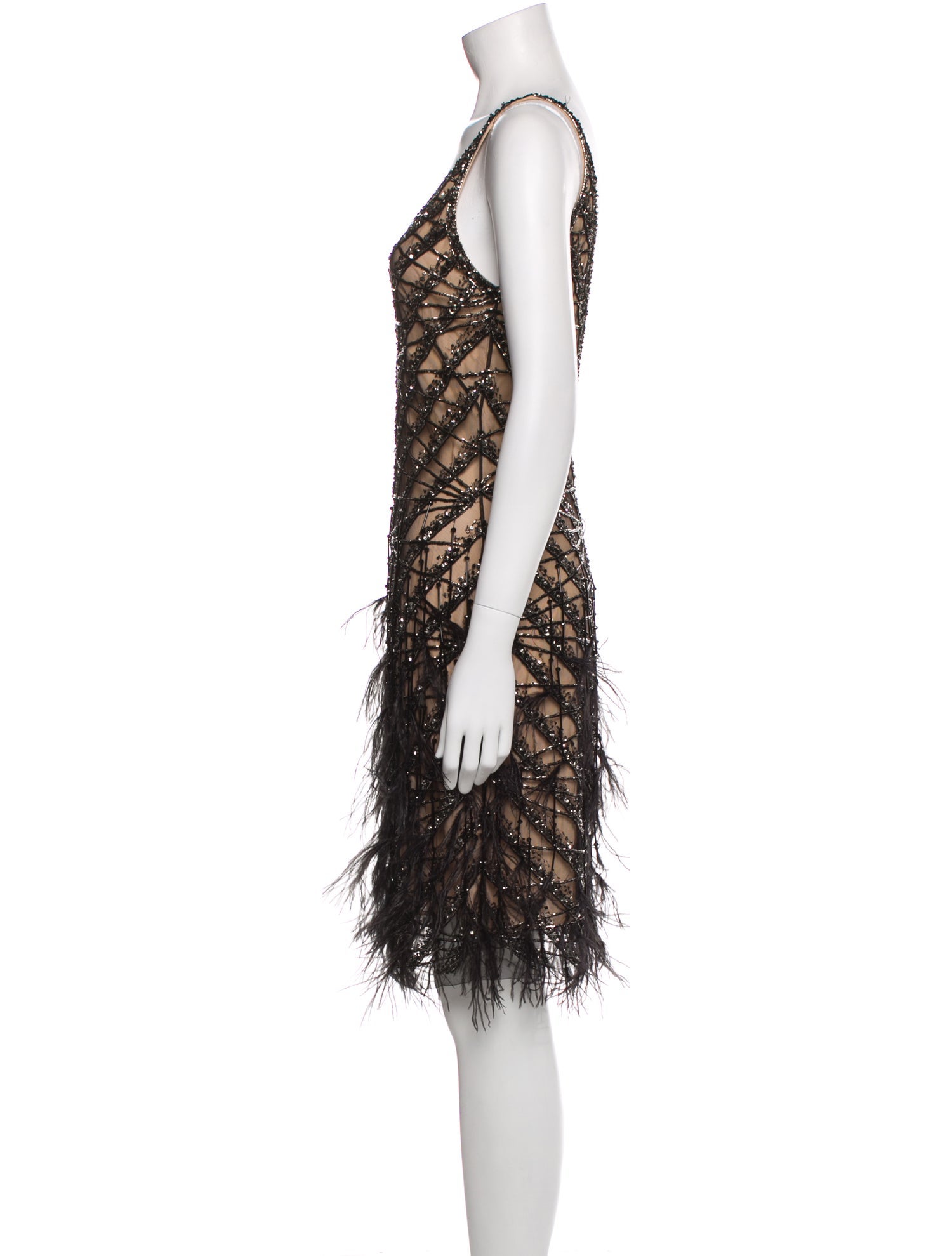 Naeem Khan Nylon Knee-Length Dress