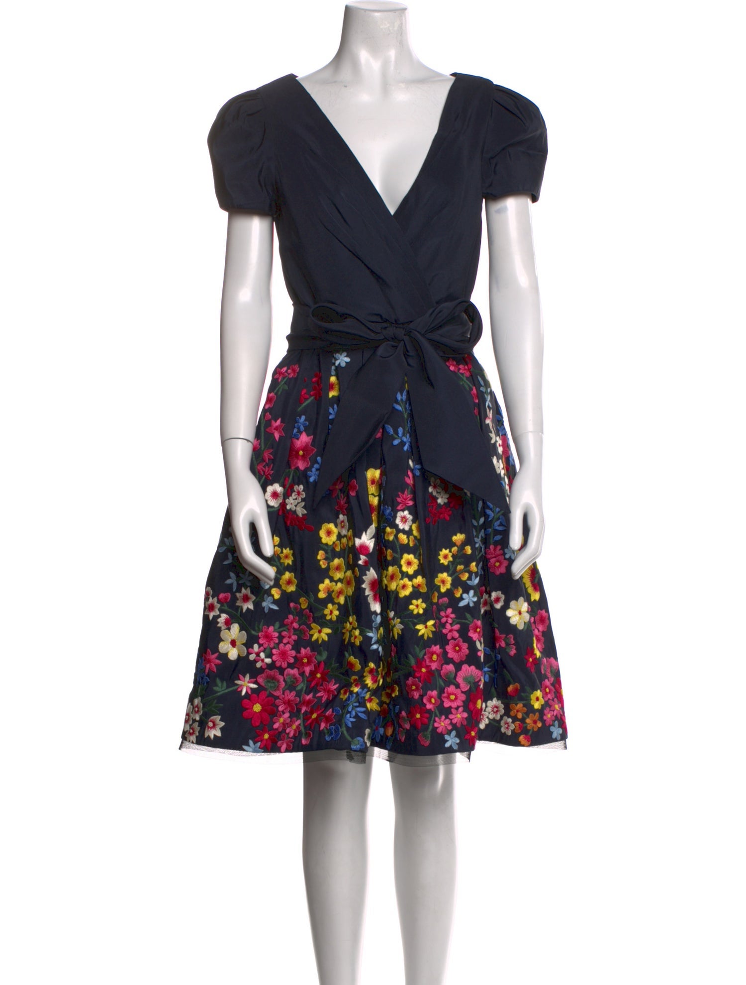 Naeem Khan Silk Knee-Length Dress