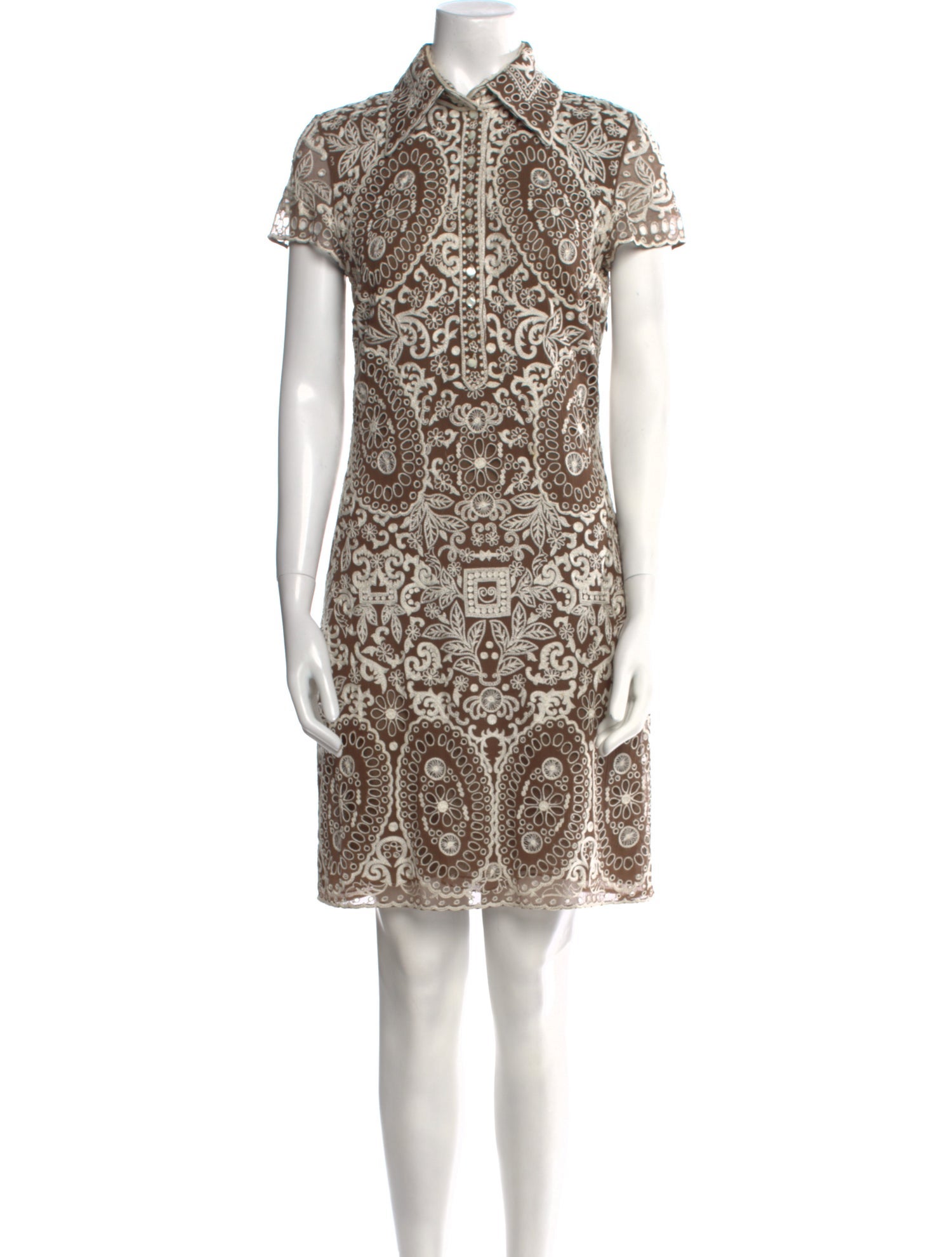 Naeem Khan Silk Knee-Length Dress