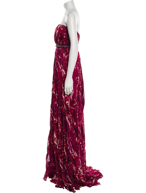 Naeem Khan Printed Long Dress