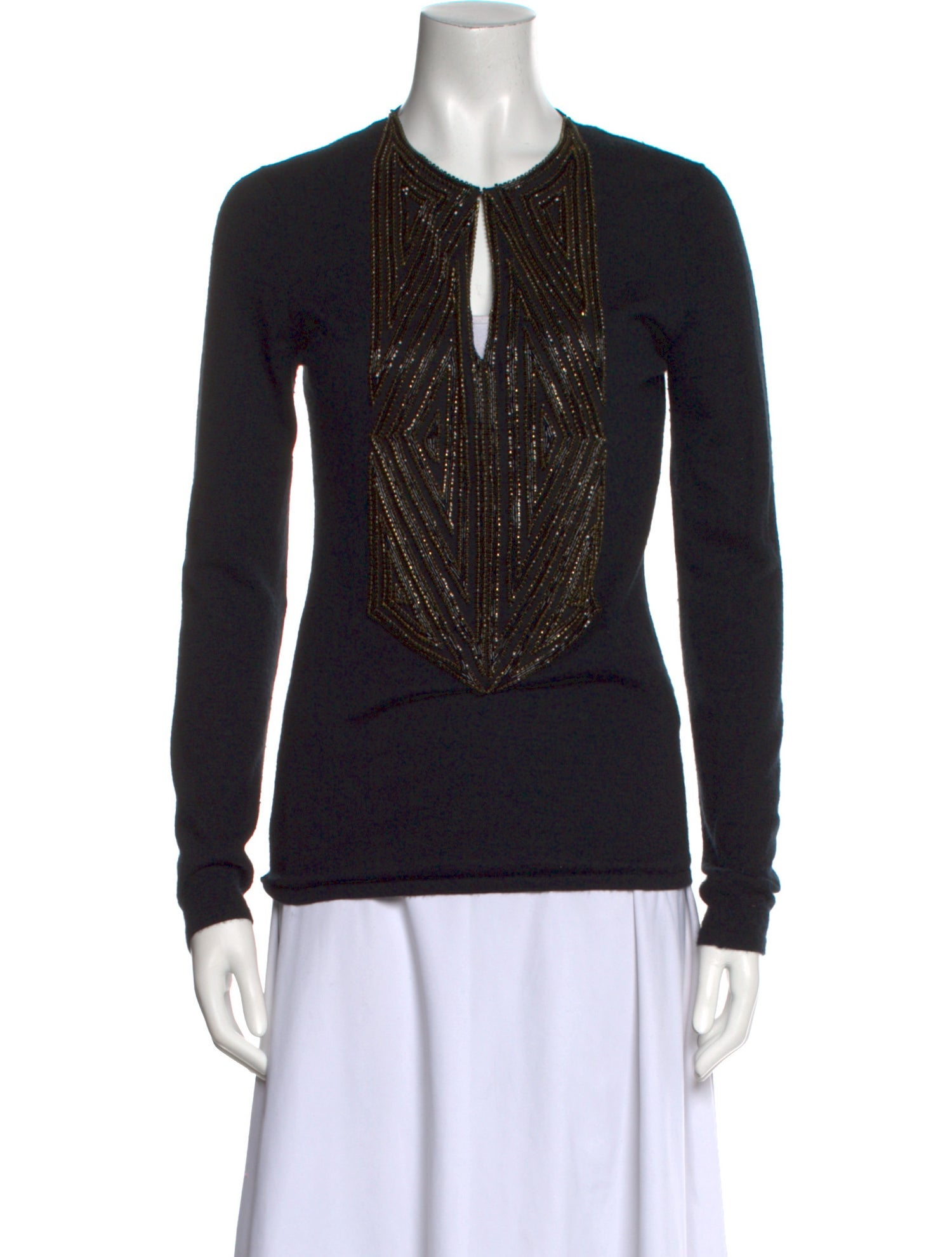 Naeem Khan Cashmere Crew Neck Sweater