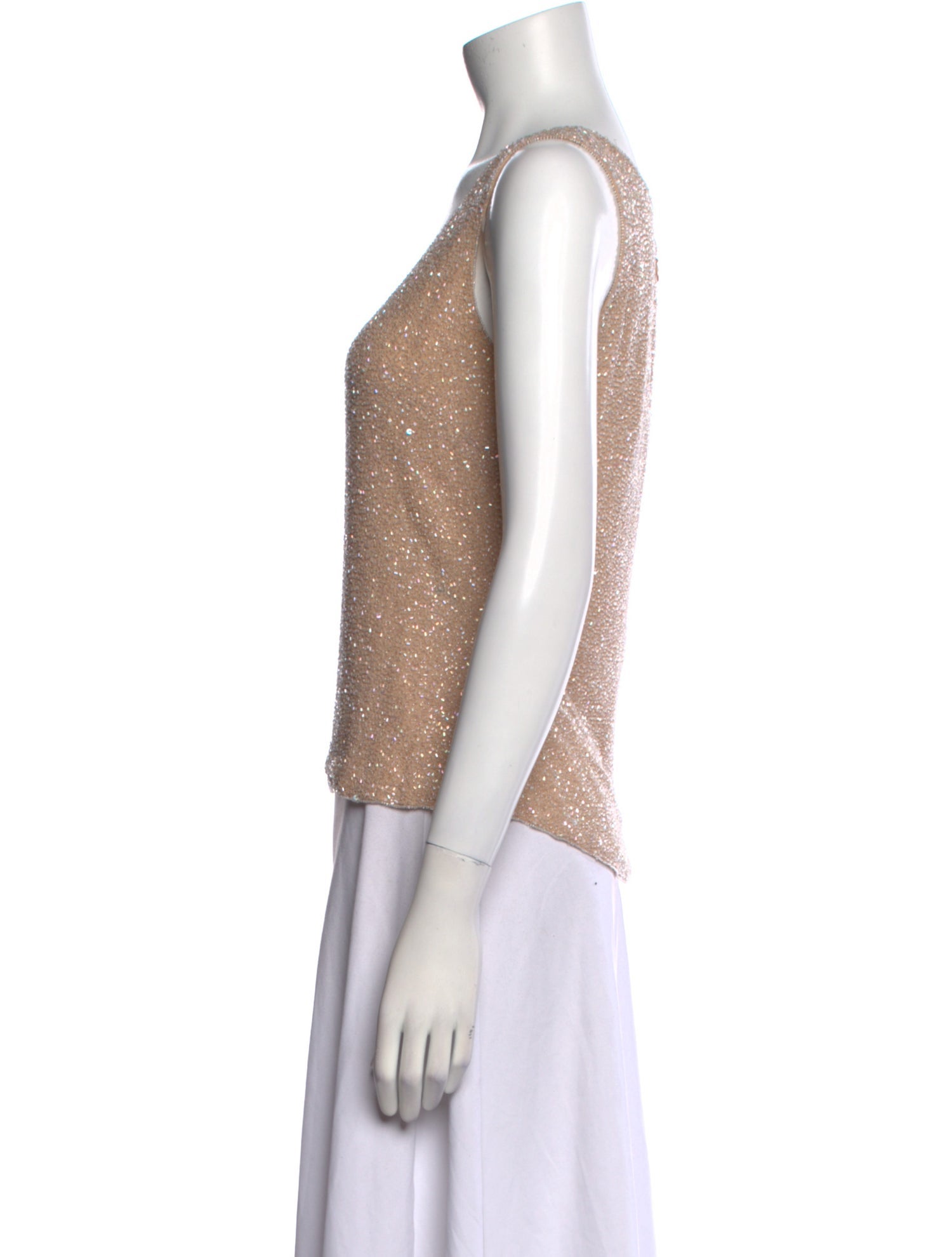 Naeem Khan Scoop Neck Sleeveless Top