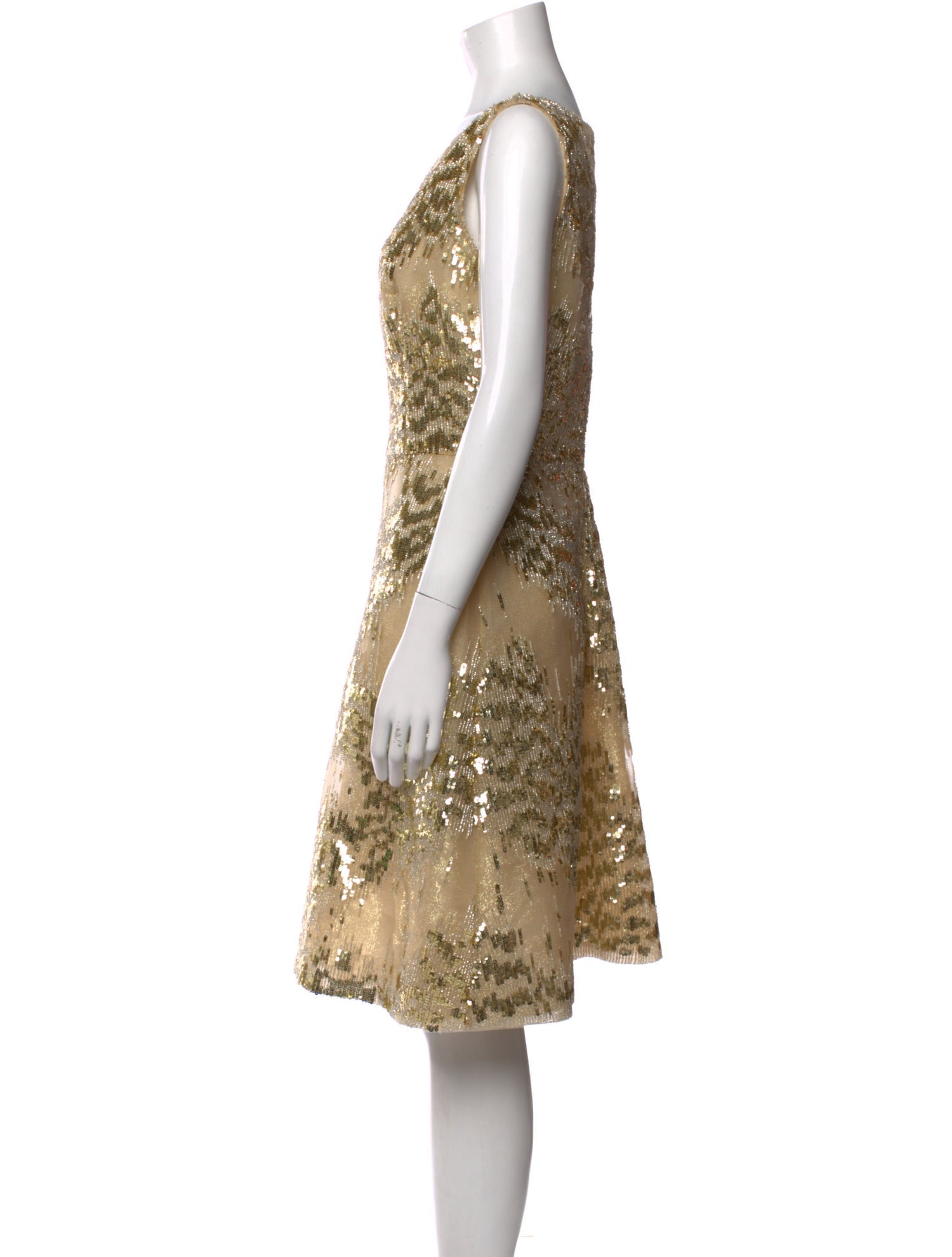 Naeem Khan Printed Knee-Length Dress