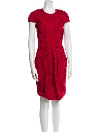 Naeem Khan Silk Knee-Length Dress