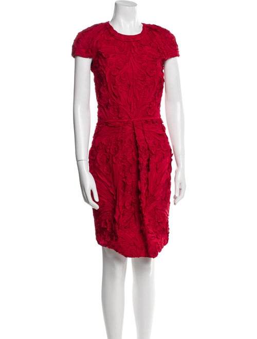Naeem Khan Silk Knee-Length Dress