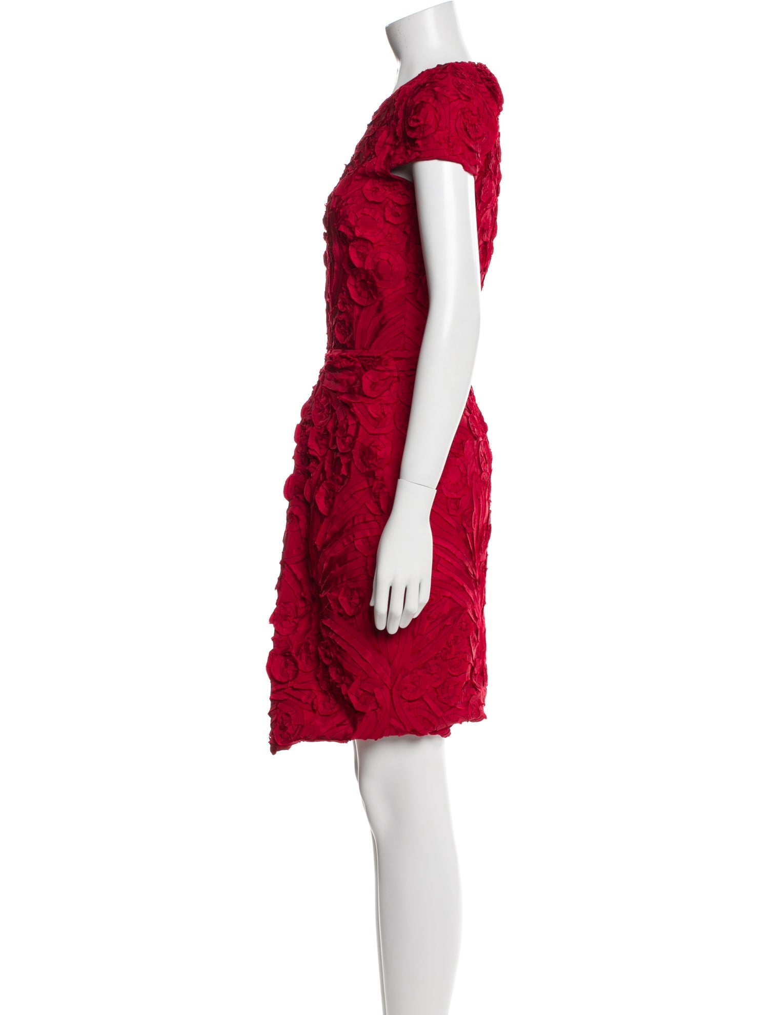 Naeem Khan Silk Knee-Length Dress