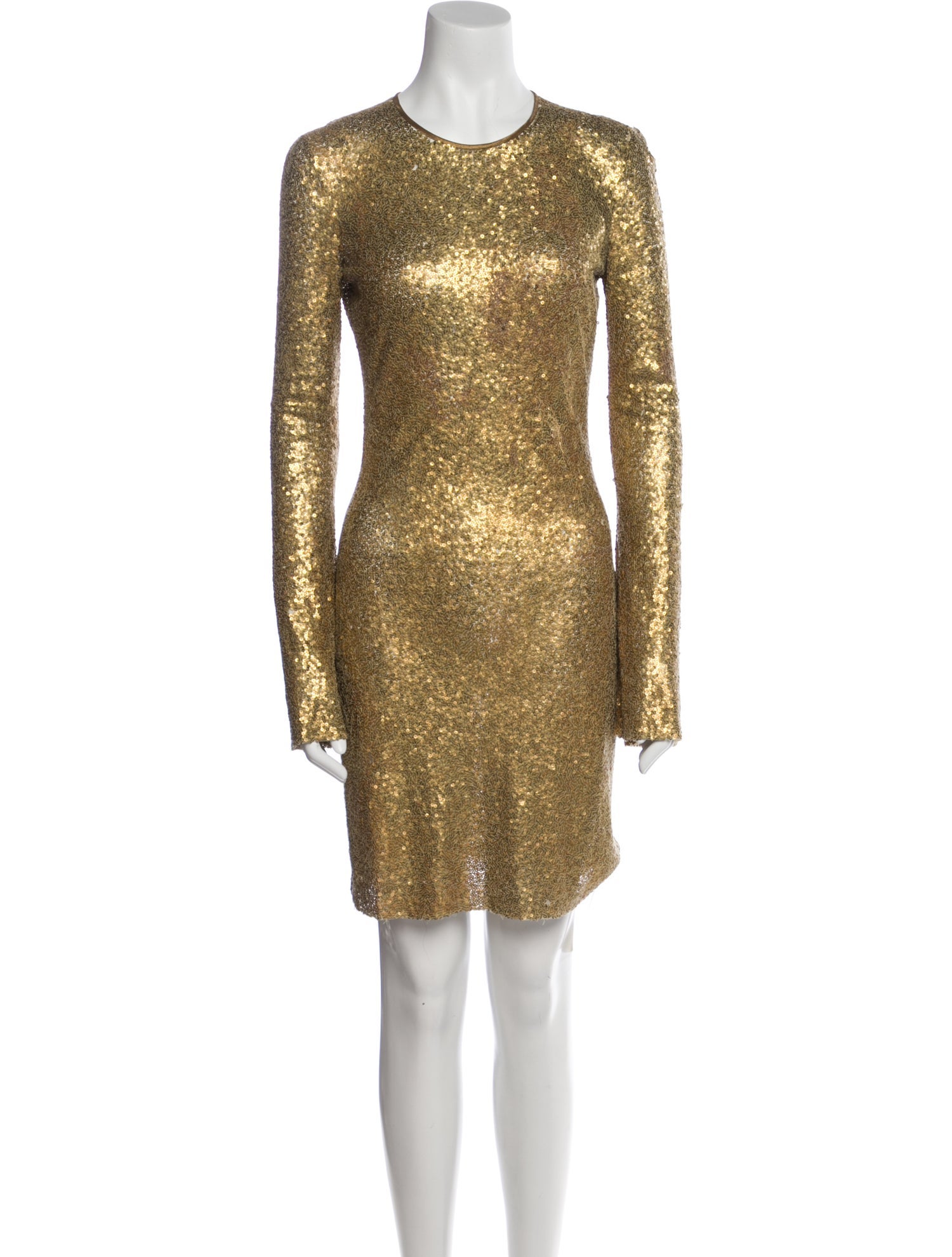Naeem Khan Crew Neck Mini Dress