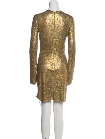 Naeem Khan Crew Neck Mini Dress