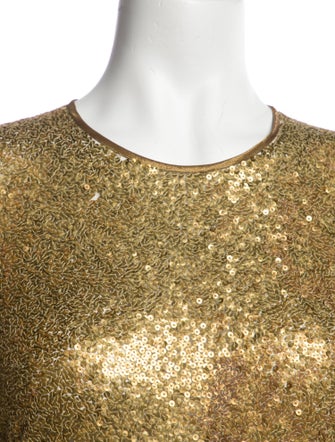 Naeem Khan Crew Neck Mini Dress