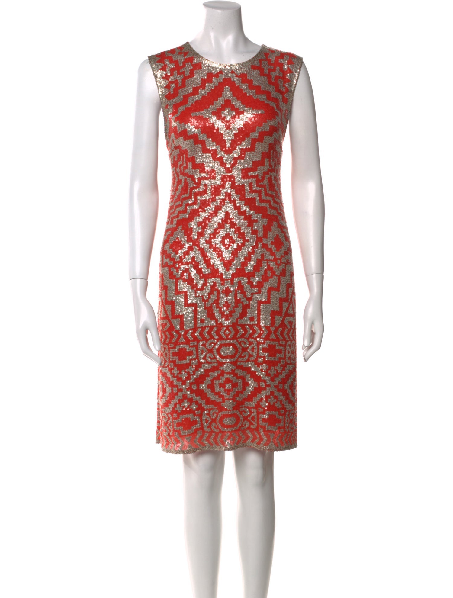 Naeem Khan Printed Knee-Length Dress