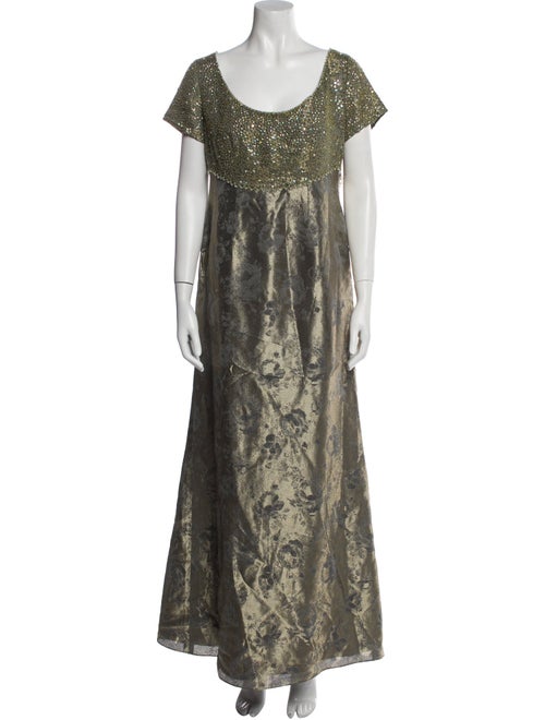 Naeem Khan Printed Long Dress