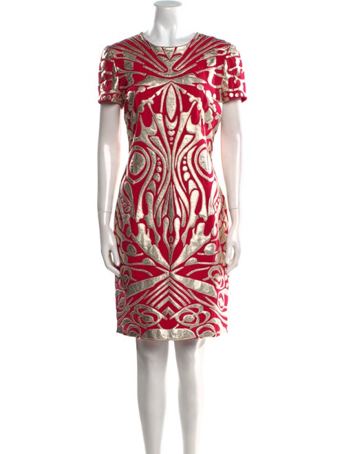 Naeem Khan Printed Knee-Length Dress
