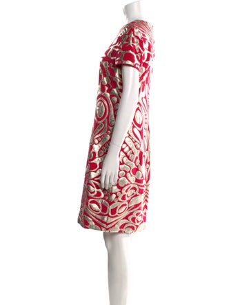 Naeem Khan Printed Knee-Length Dress