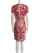 Naeem Khan Printed Knee-Length Dress