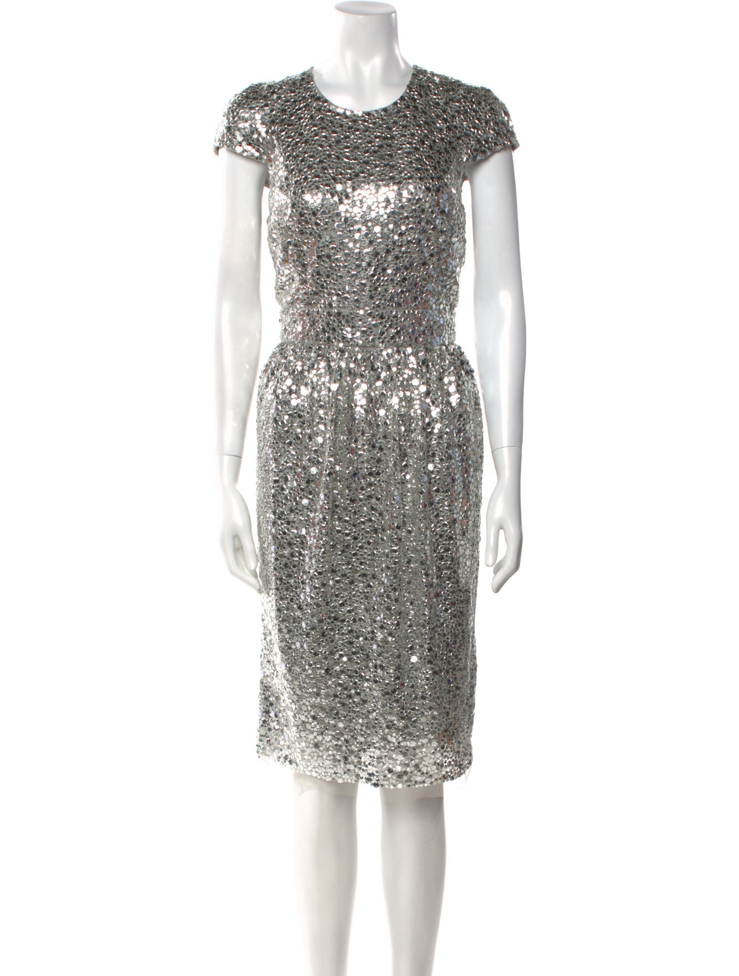 Naeem Khan Silk Knee-Length Dress
