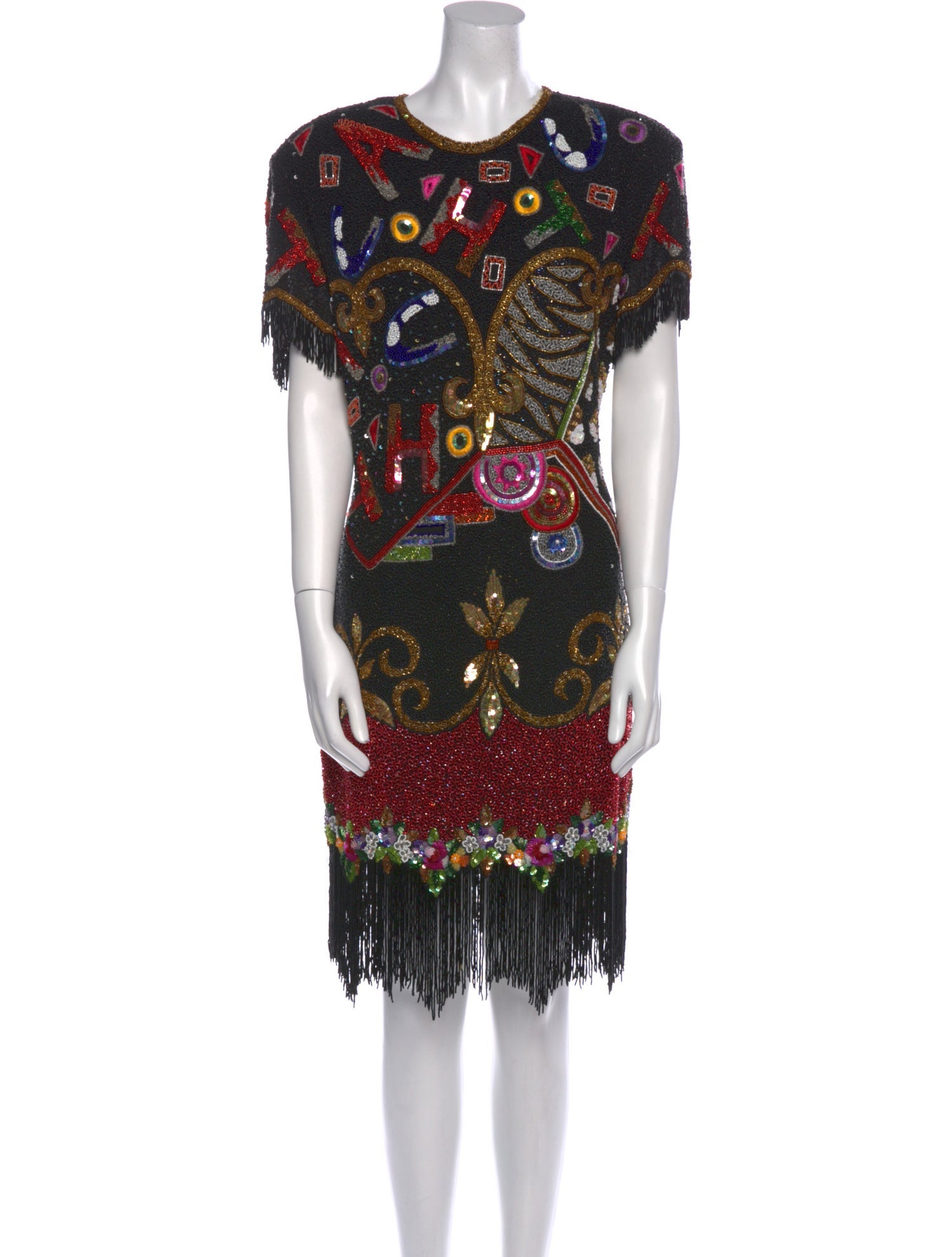 Naeem Khan Paisley Print Knee-Length Dress
