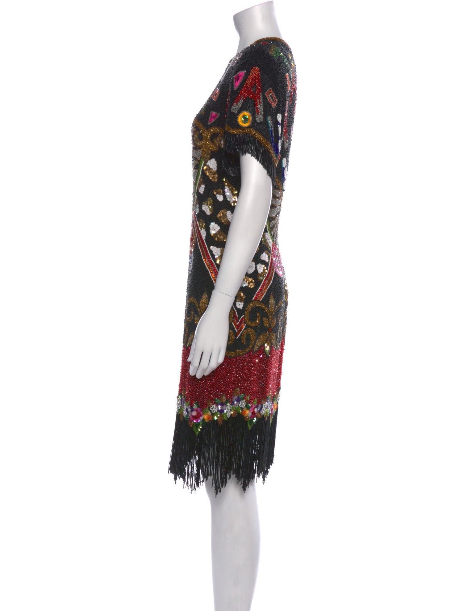 Naeem Khan Paisley Print Knee-Length Dress