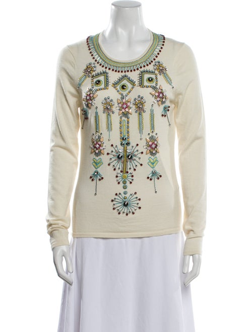 Naeem Khan Cashmere Printed Sweater