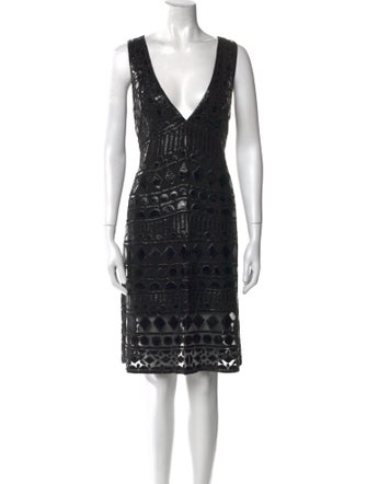 Naeem Khan Silk Knee-Length Dress