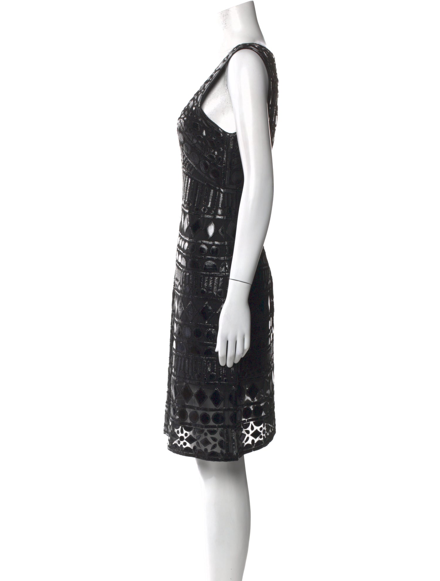 Naeem Khan Silk Knee-Length Dress