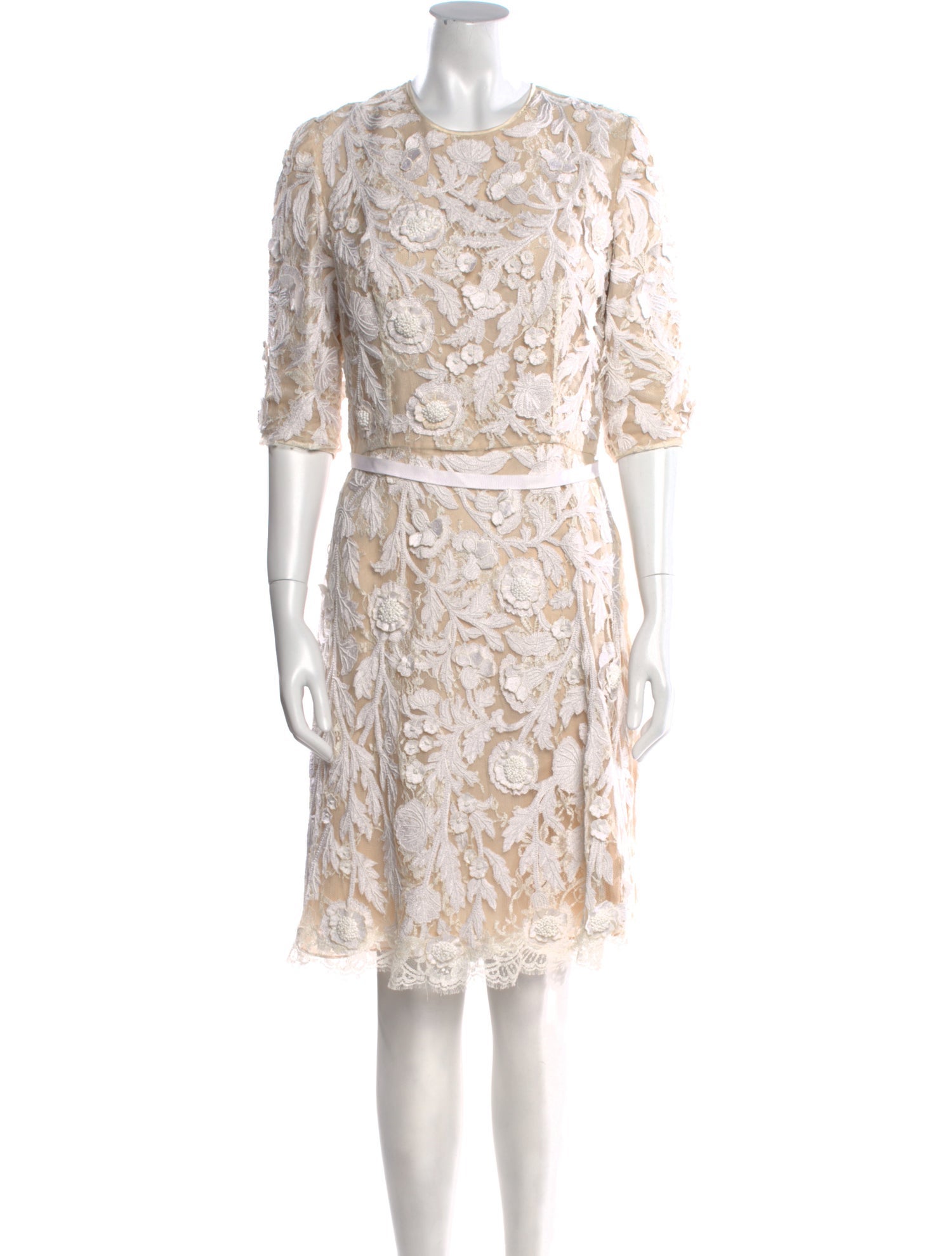 Naeem Khan Silk Knee-Length Dress