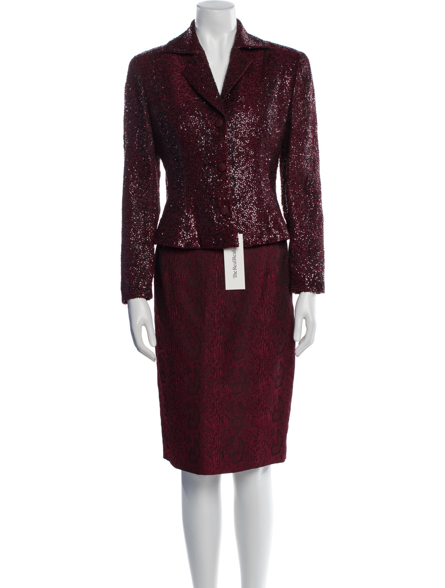 Naeem Khan Vintage 2000's Skirt Suit