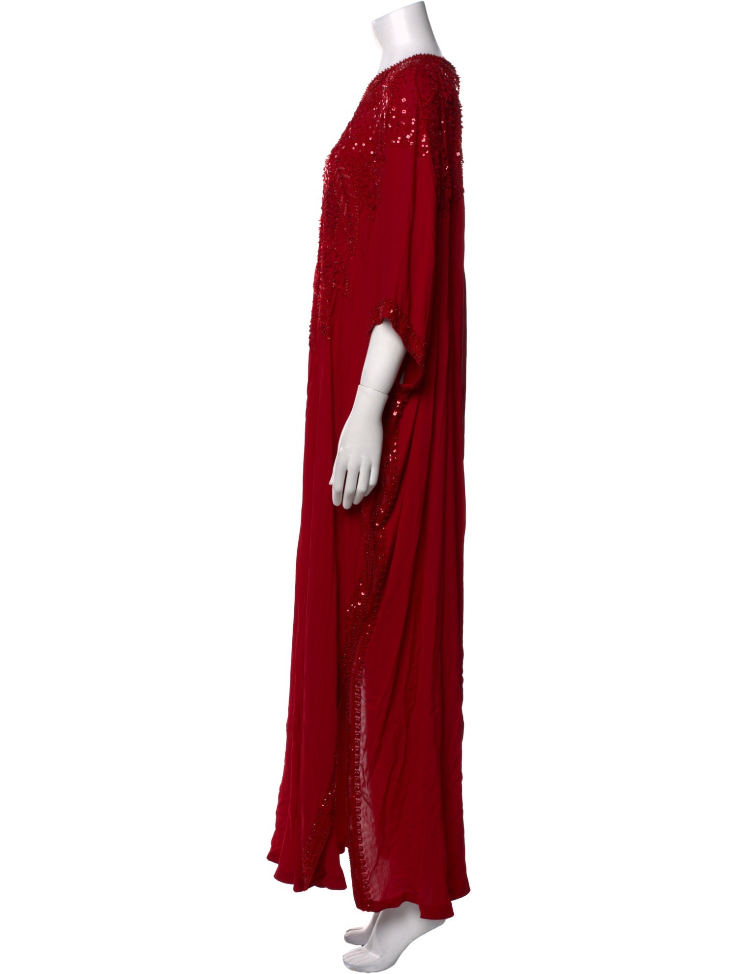 Naeem Khan Silk Long Dress