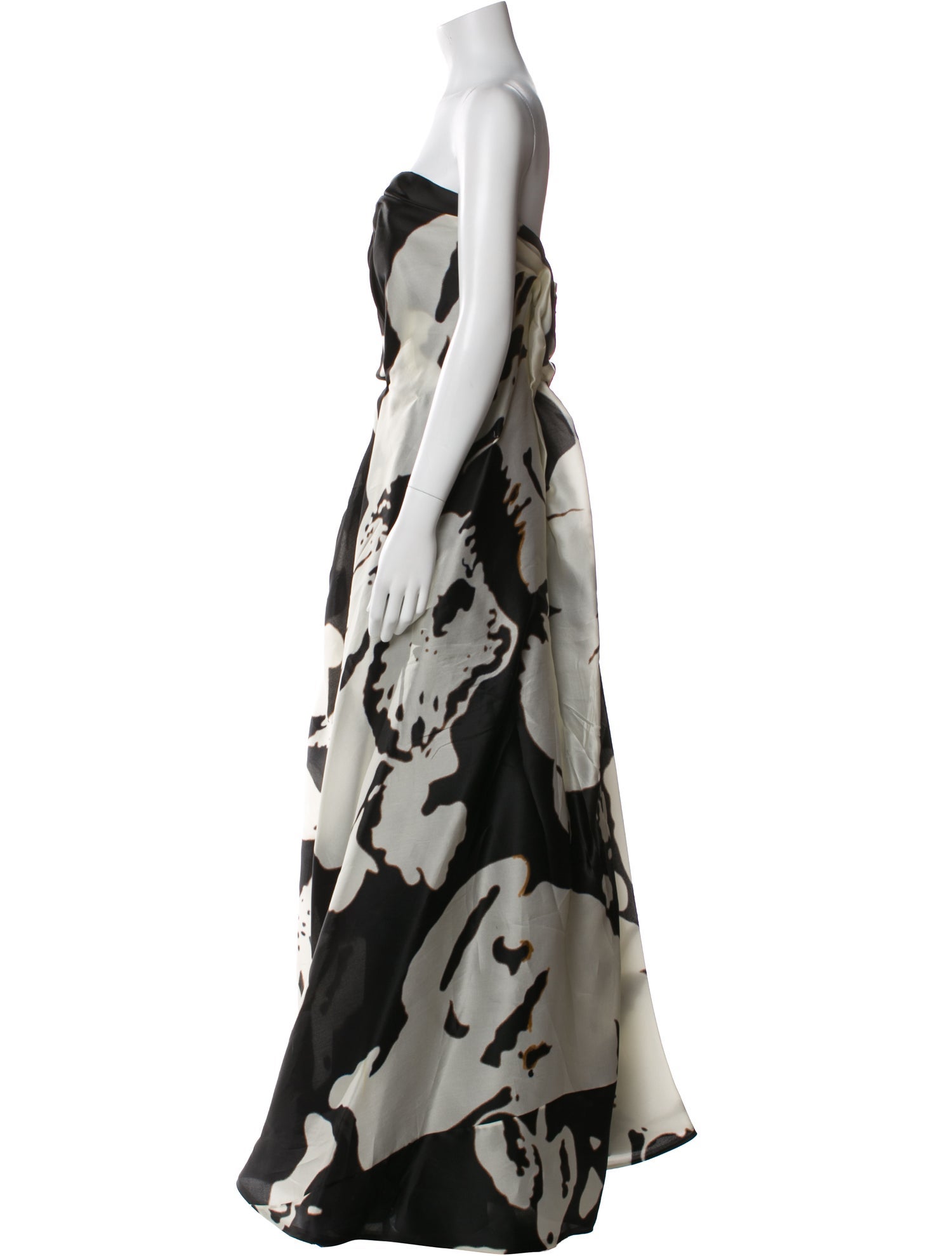 Naeem Khan Floral Print Long Dress