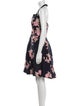 Naeem Khan Floral Print Knee-Length Dress
