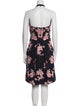 Naeem Khan Floral Print Knee-Length Dress