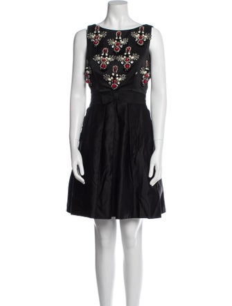 Naeem Khan Silk Mini Dress