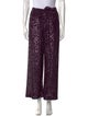Naeem Khan Printed Wide Leg Pants
