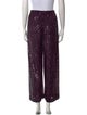 Naeem Khan Printed Wide Leg Pants