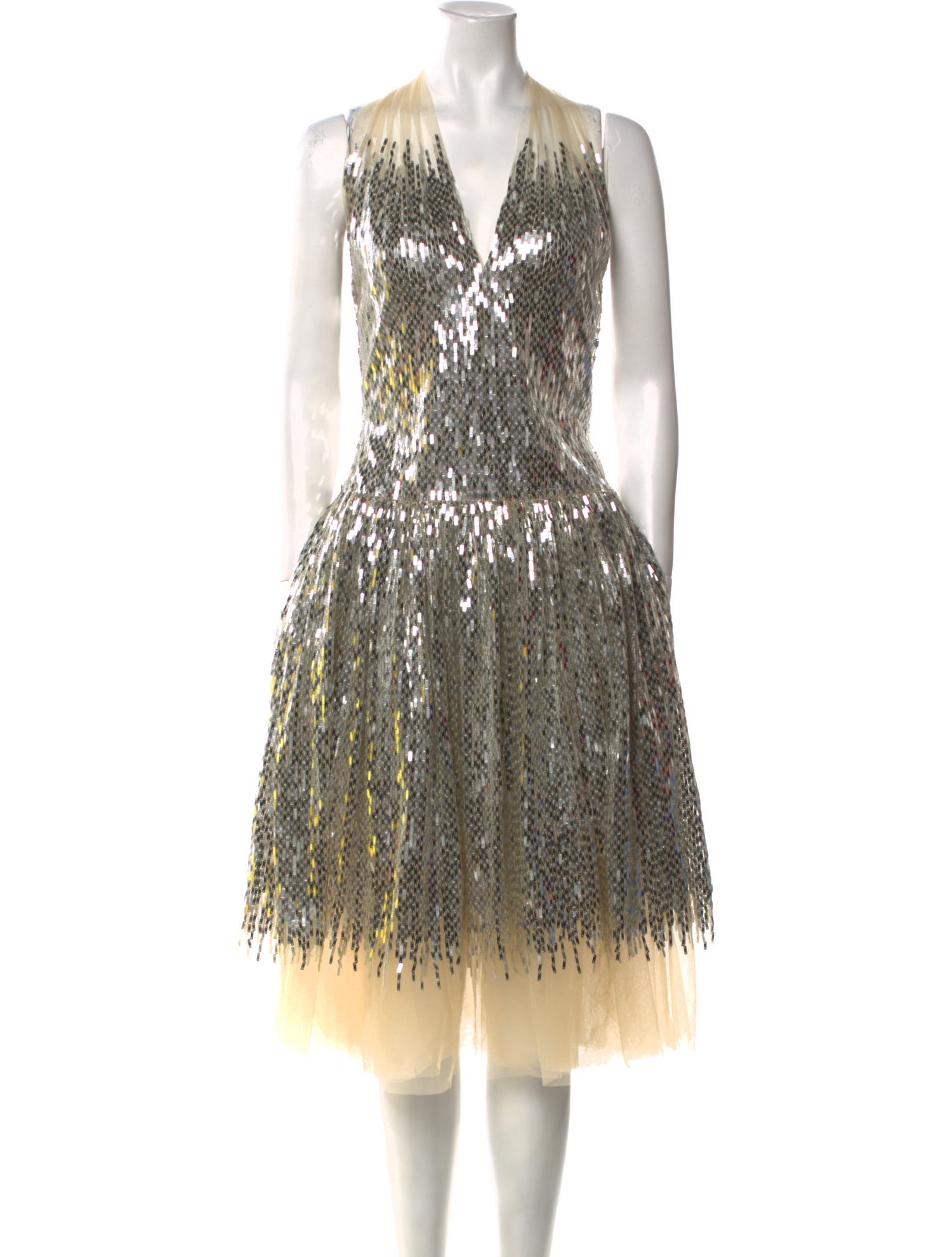 Naeem Khan Patterned Midi Length Dress