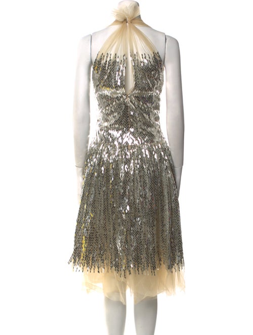 Naeem Khan Patterned Midi Length Dress