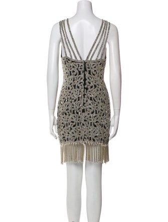 Naeem Khan Printed Mini Dress